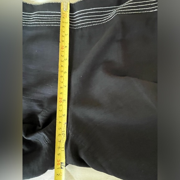 Zara black rayon blazer & pants 2 Pc summer suit for women US 10-12 - Picture 14 of 16